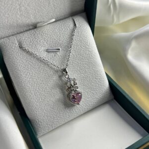 COLLIER COEUR PERLER